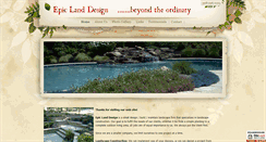 Desktop Screenshot of epiclanddesign.com